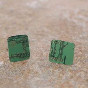 Christine Stoll Circuit Board Cuff Links